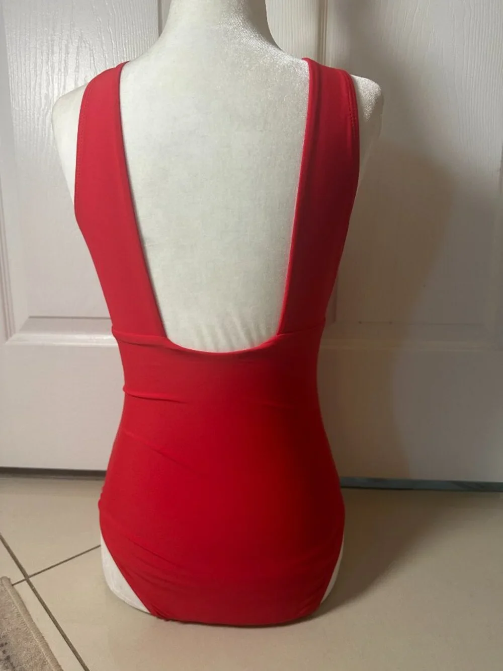 Glam Red Rosette Full Bathing suit & Skirt Set – Size Small – NWT